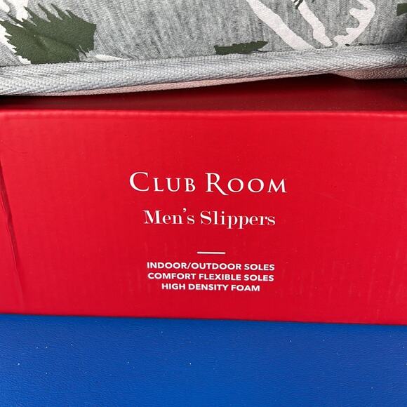 Club Room Men's Indoor/Outdoor Slippers - Winter Cabin - 12/13 - New in box - Picture 3 of 6